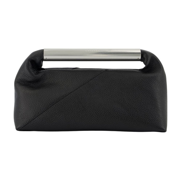 MM6 Maison Margiela Calfskin top handle bag in black