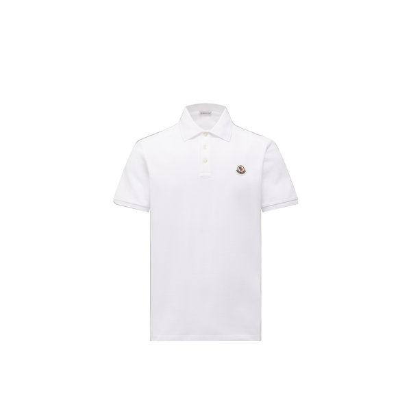Moncler polo in white