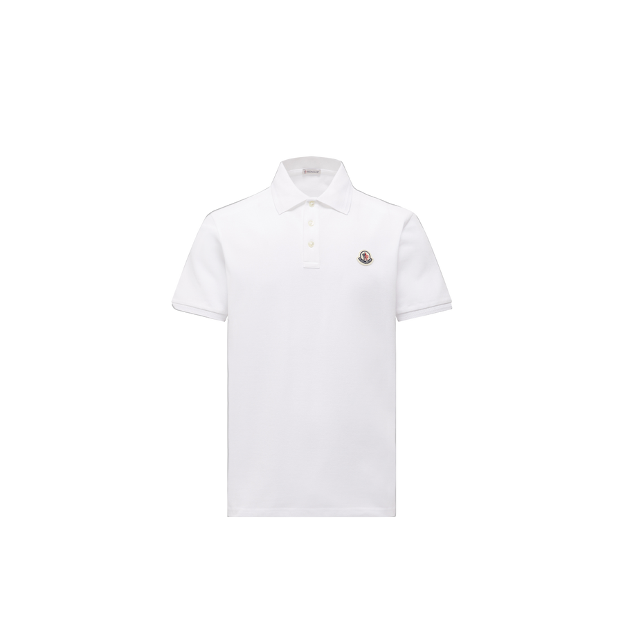 Moncler polo in white