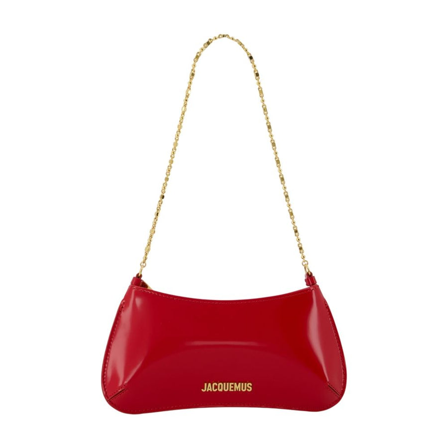 Le Petit Bisou Chaine - Jacquemus Leather Red Calfskin Bags / Shoulder-hobo-bags