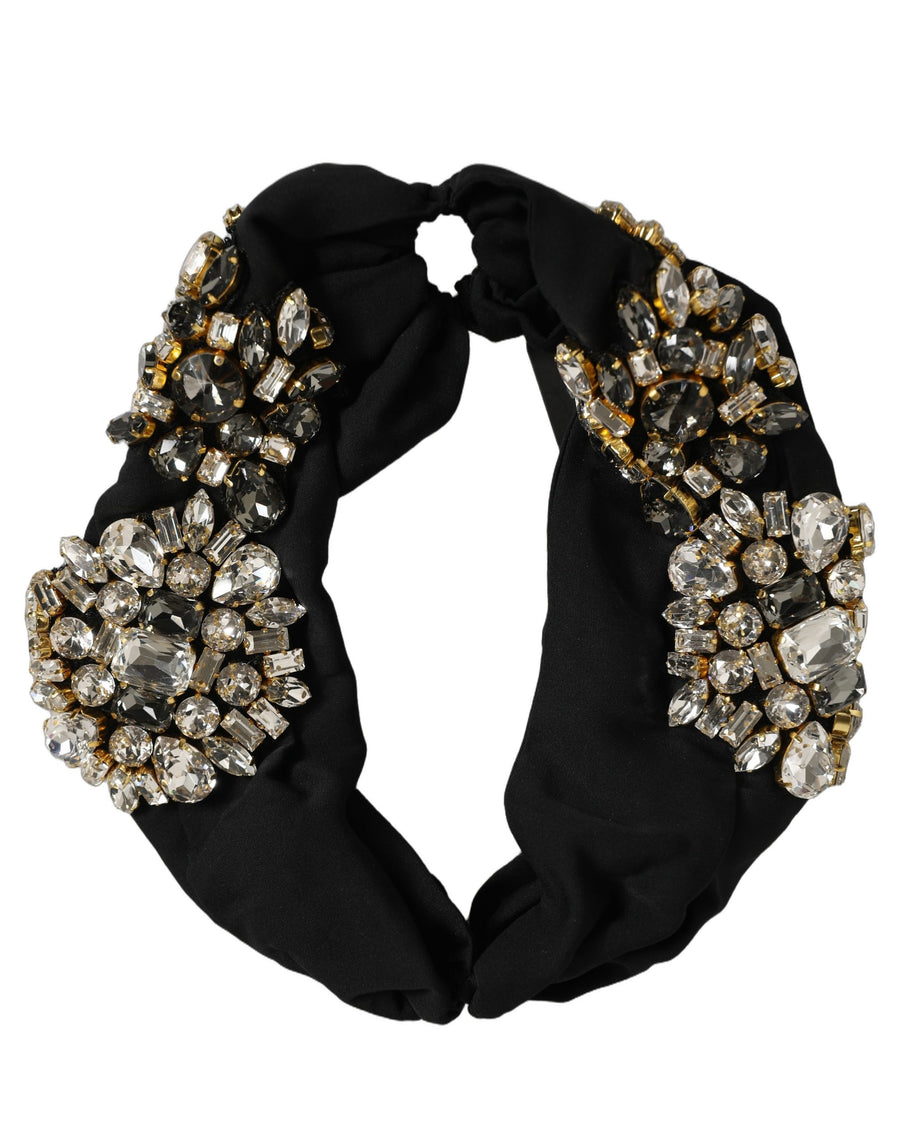Dolce & Gabbana 94% Silk headband in black