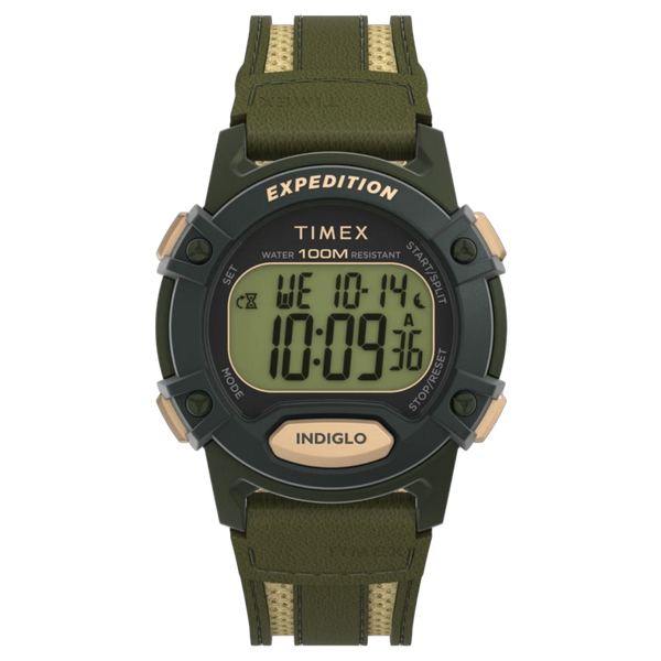 Timex Stainless steel case watch in green
