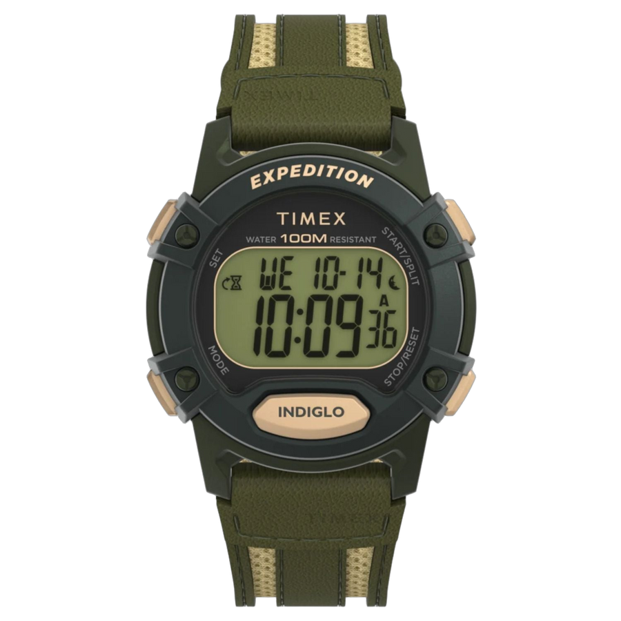 Timex Stainless steel case watch in green
