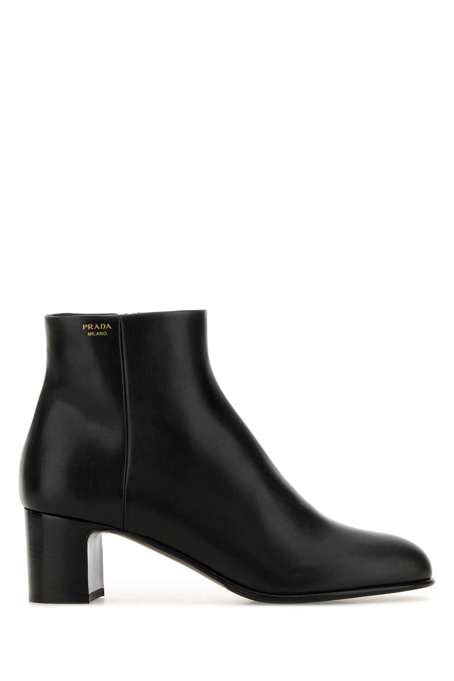 Prada Exterior: 100% Calf ankle boot in black