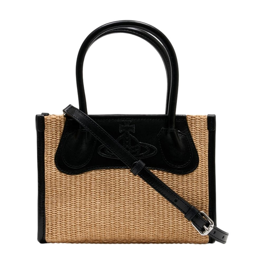 Vivienne Westwood cotton crossbody bag in beige