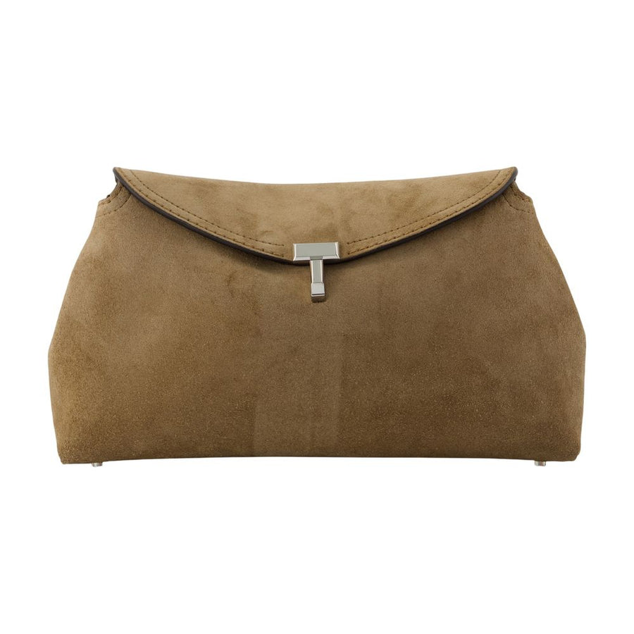 Toteme Calfskin clutch in beige