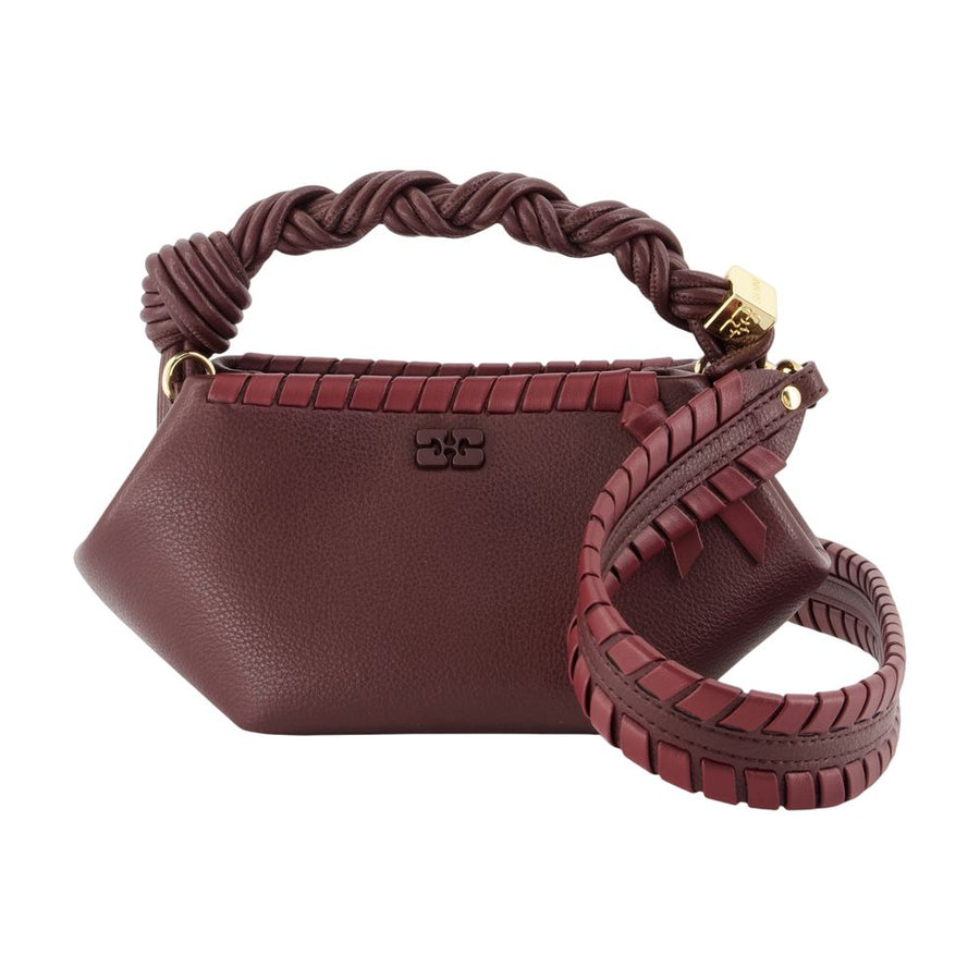 Bou Mini Purse - Ganni Synthetic Burgundy Bags / Handbags-purses