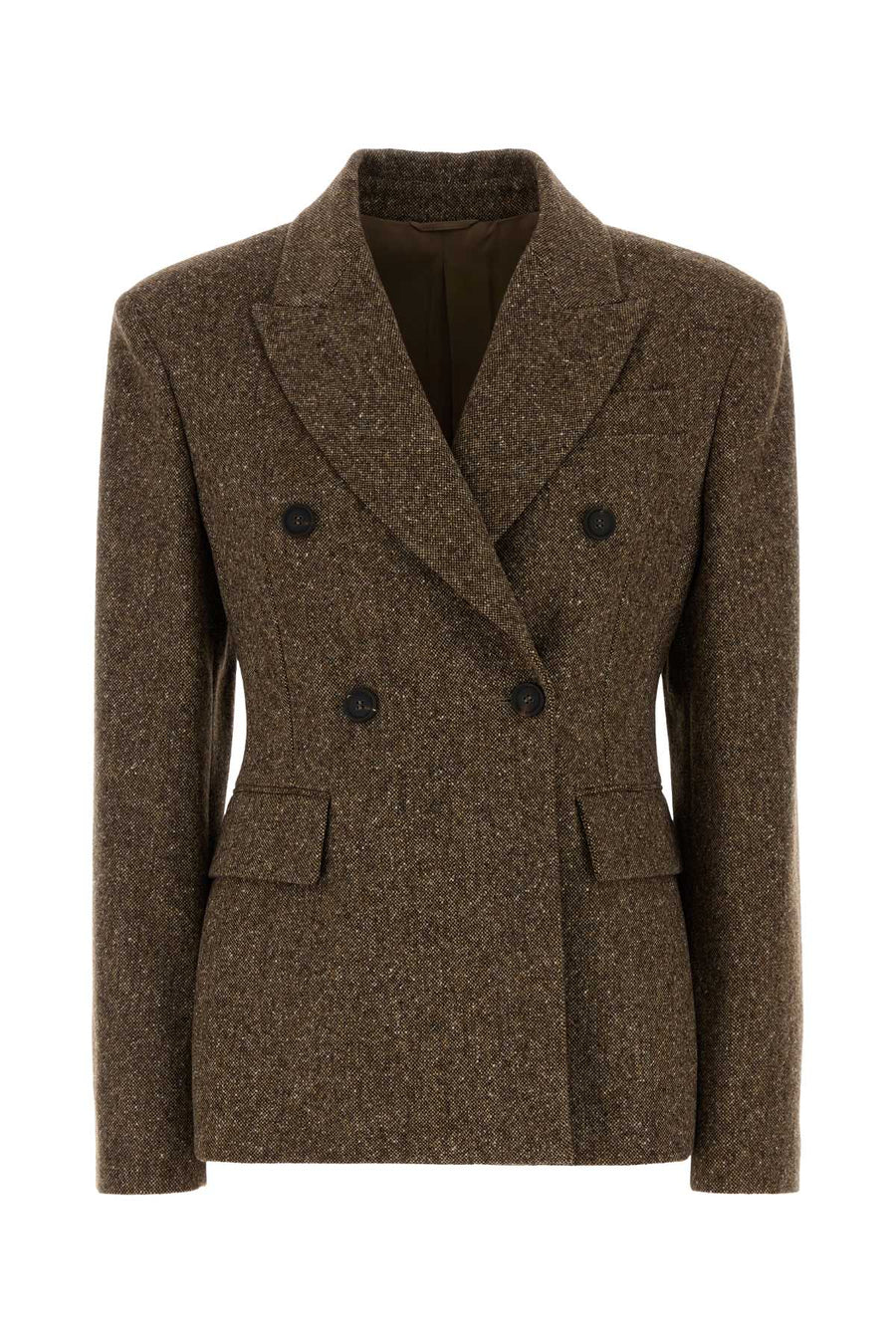 Brunello Cucinelli Exterior: 70% Wool 30% Nylon Lining: 65% Acetate 35% Polyester blazer in brown