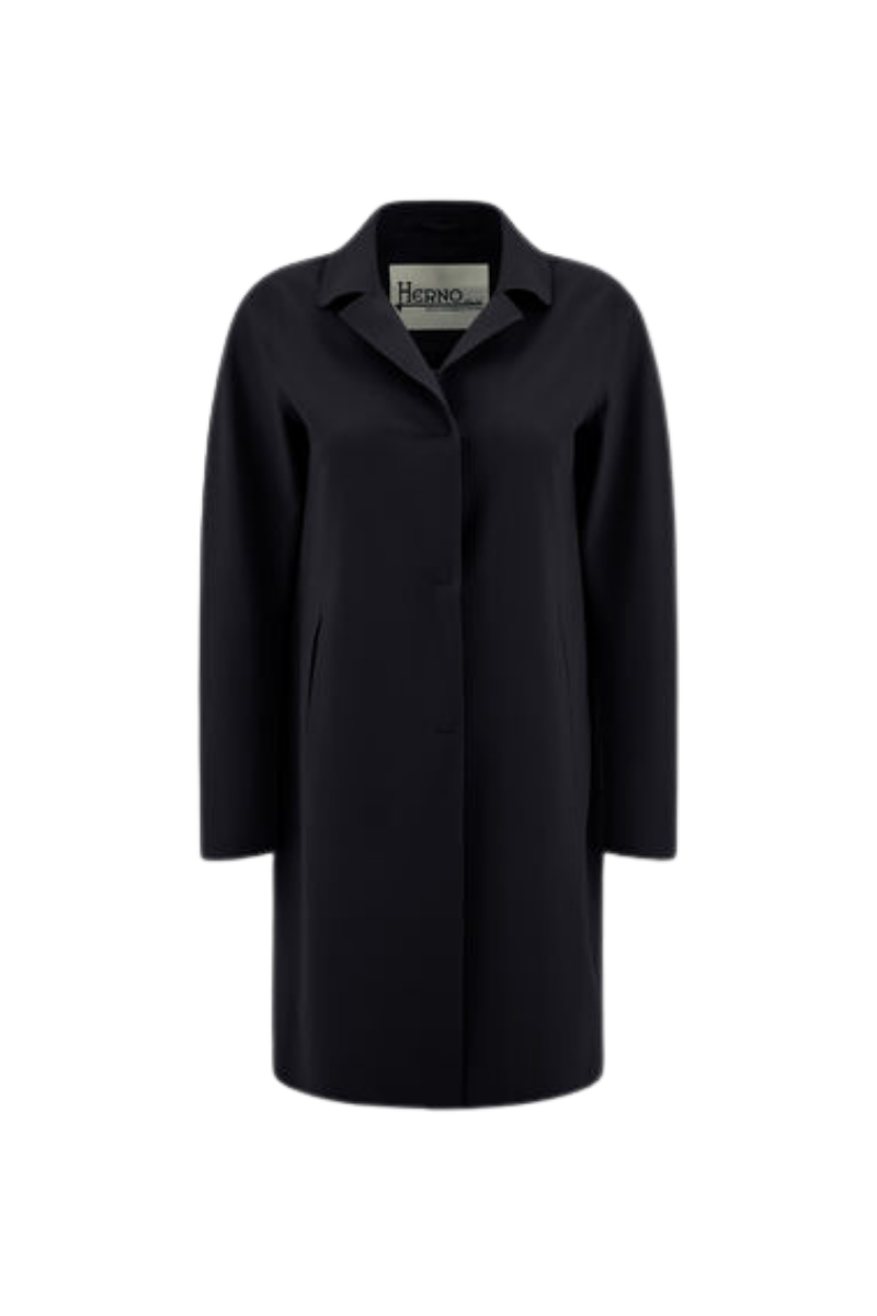 Herno 75% Polyamide coat in black