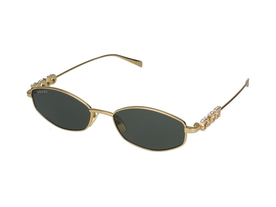 Sunglasses Gucci Gg1802s 001 Gold Grey 55-18-145 Metal