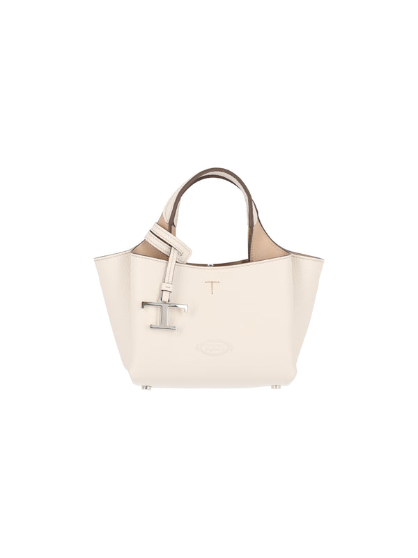 Tod's 100% Calf Leather tote bag in white