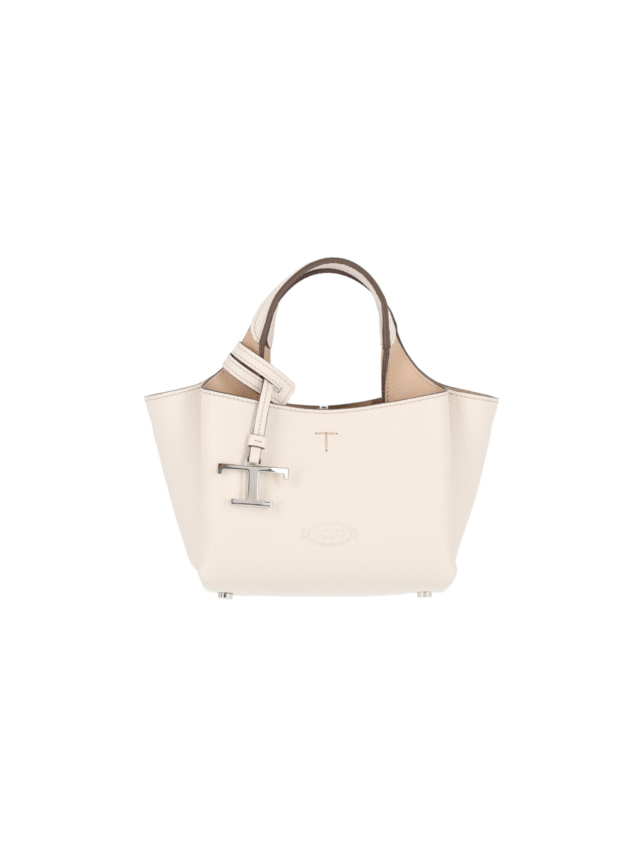 Tod's 100% Calf Leather tote bag in white