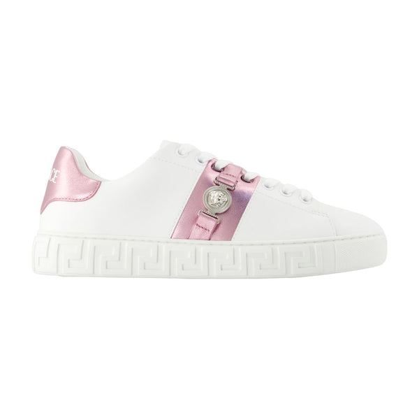 Versace synthetic sneaker in white
