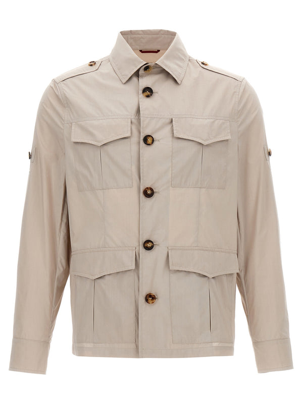 Brunello Cucinelli 64% cotton jacket in beige
