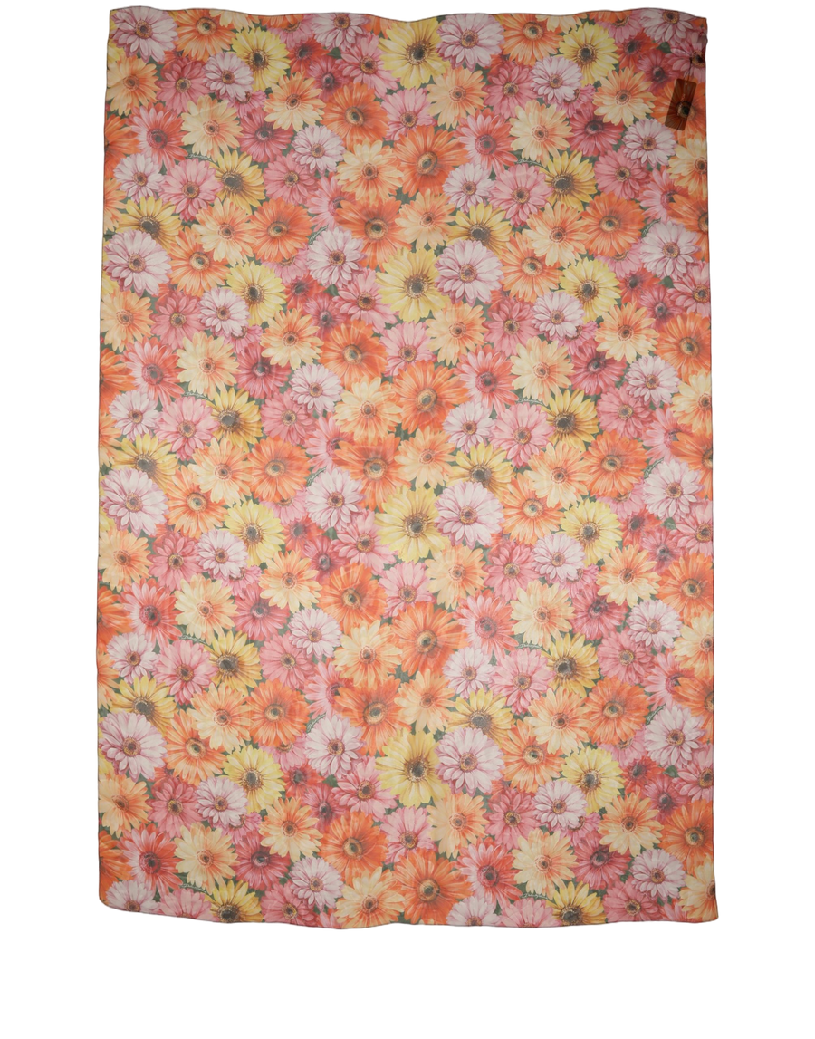 Multicolor Floral Silk Shawl Stole Scarf