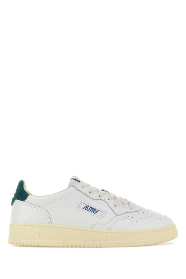 Autry Exterior: 100% Leather sneaker in white