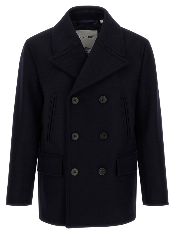 Blue Wool Coat Clothing