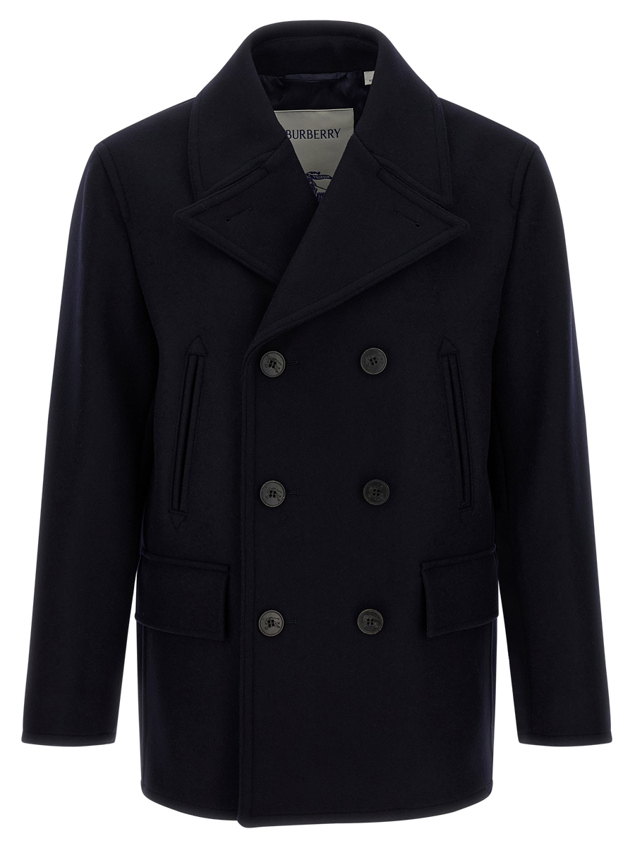 Blue Wool Coat Clothing