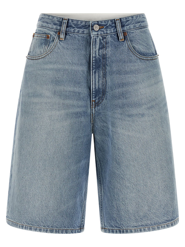 MM6 Maison Margiela 100% Cotton bermuda shorts in blue