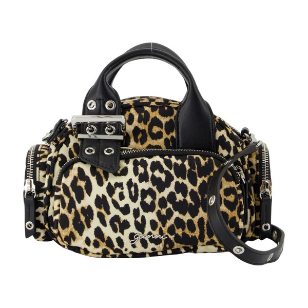 Ganni Nylon crossbody bag in multicolor