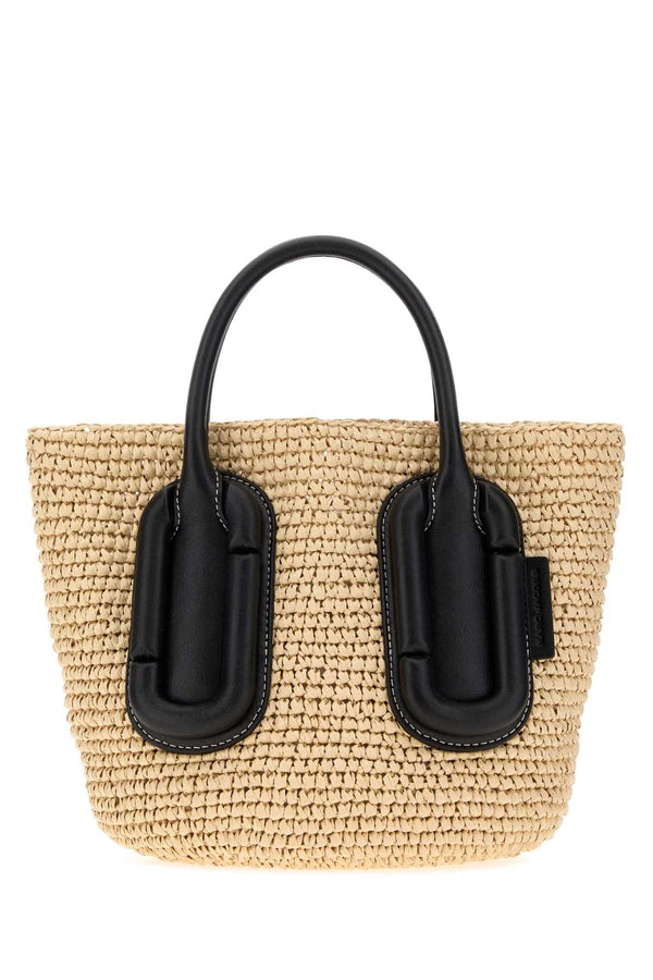 Marc Jacobs Tote Exterior: 100% Straw tote bag in beige