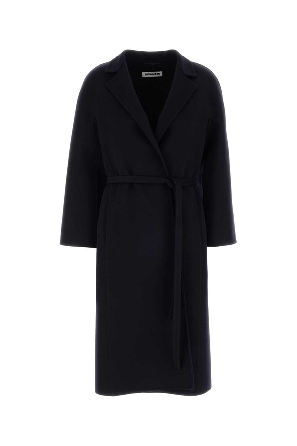 Jil Sander Exterior: 100% Wool coat in black