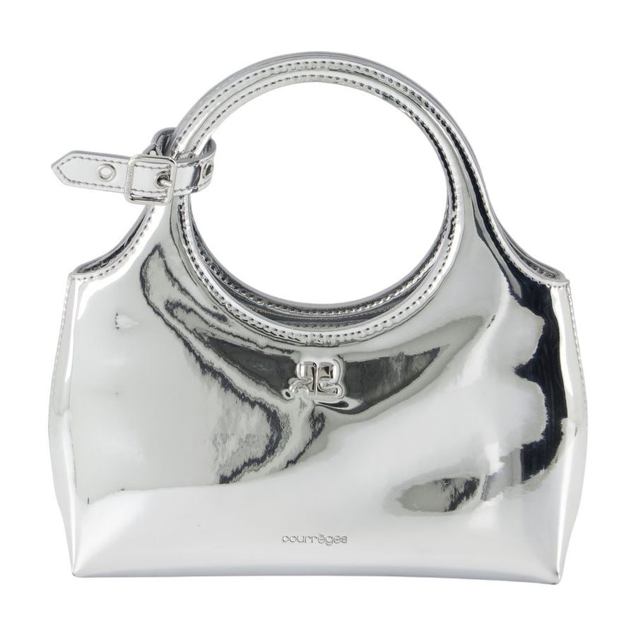 Courreges Synthetic top handle bag in silver