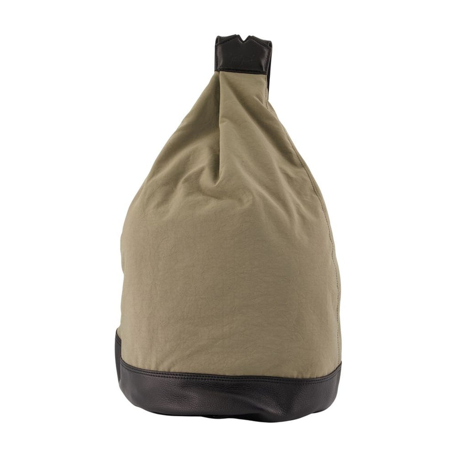 Hakama Tuck Backpack - Yohji Yamamoto Synthetic Khaki Bags / Backpacks