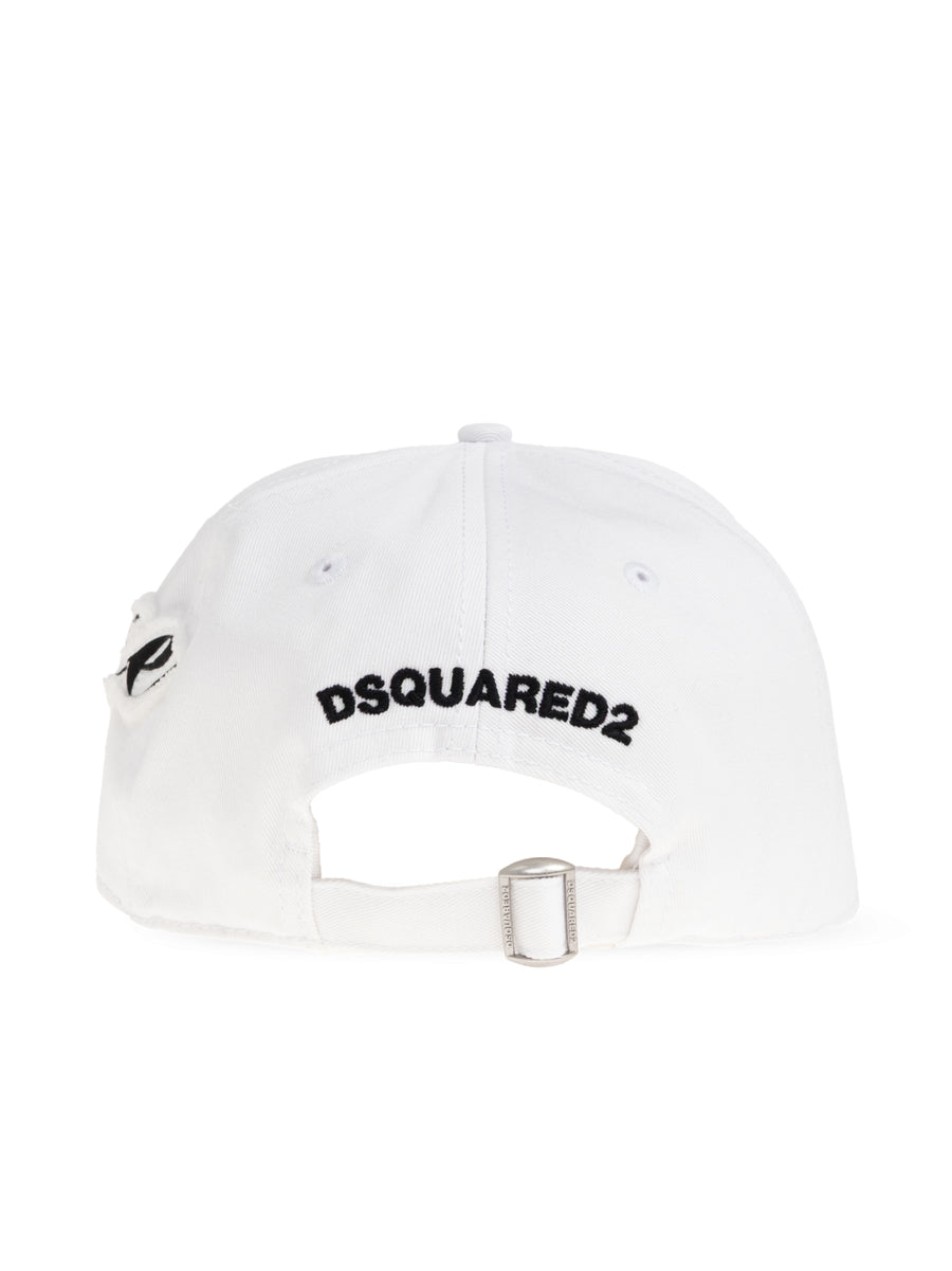 Iconique Logo Baseball Cap White Accessories > Beanies & Hats