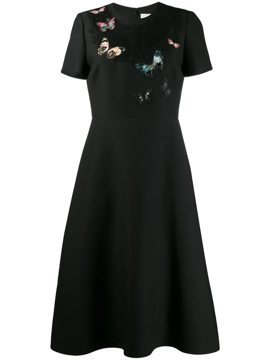 Valentino Crêpe dress in black