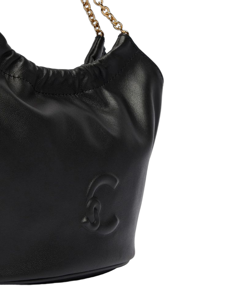 Coccinelle 100% Bovine Leather shoulder bag in black
