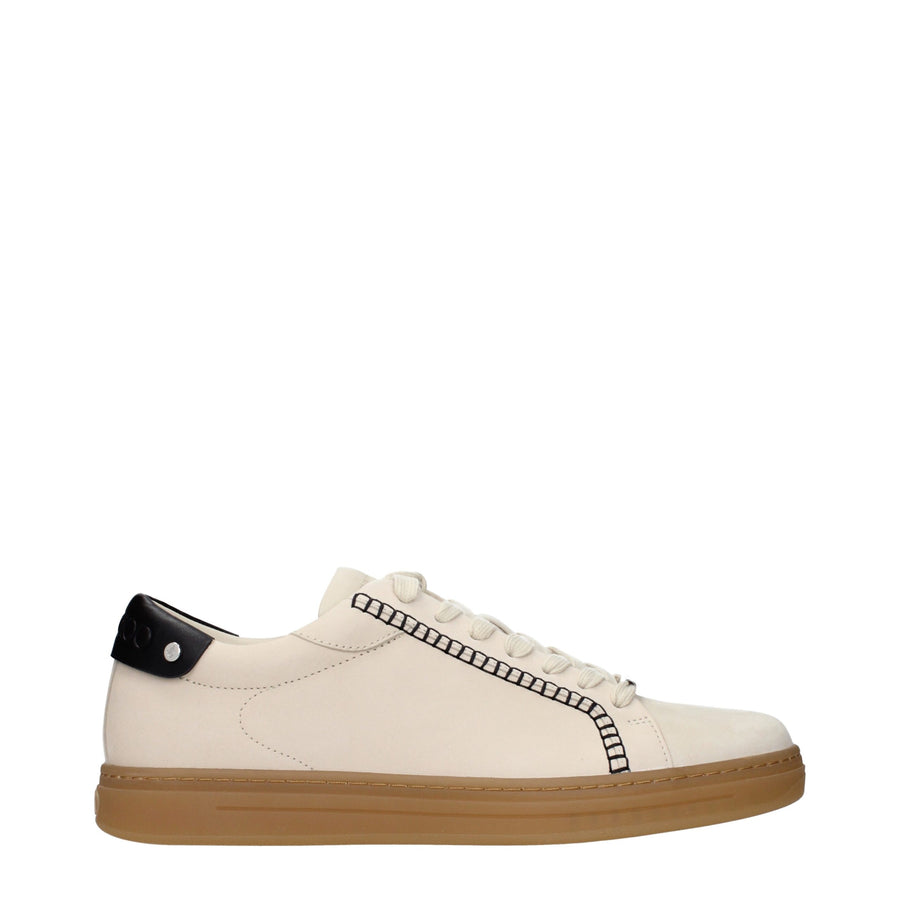 Jimmy Choo Leather upper sneaker in beige