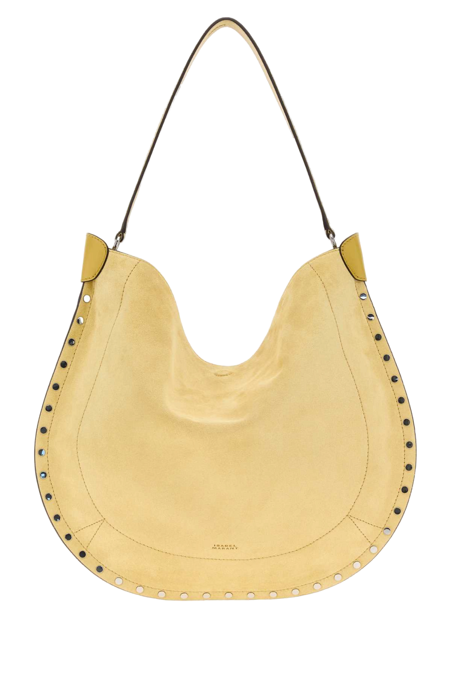 Pastel Yellow Suede Oskan Shopping Bag Straw Borse A Tracolla