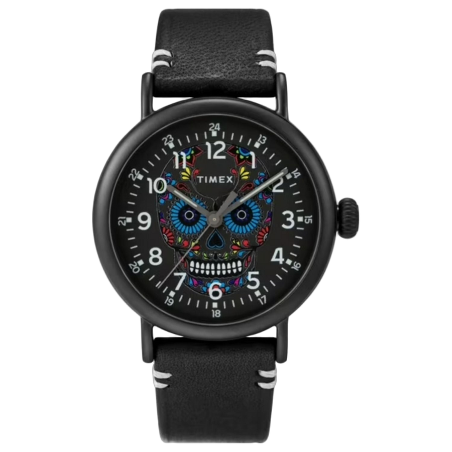 Timex Stainless steel case watch in black