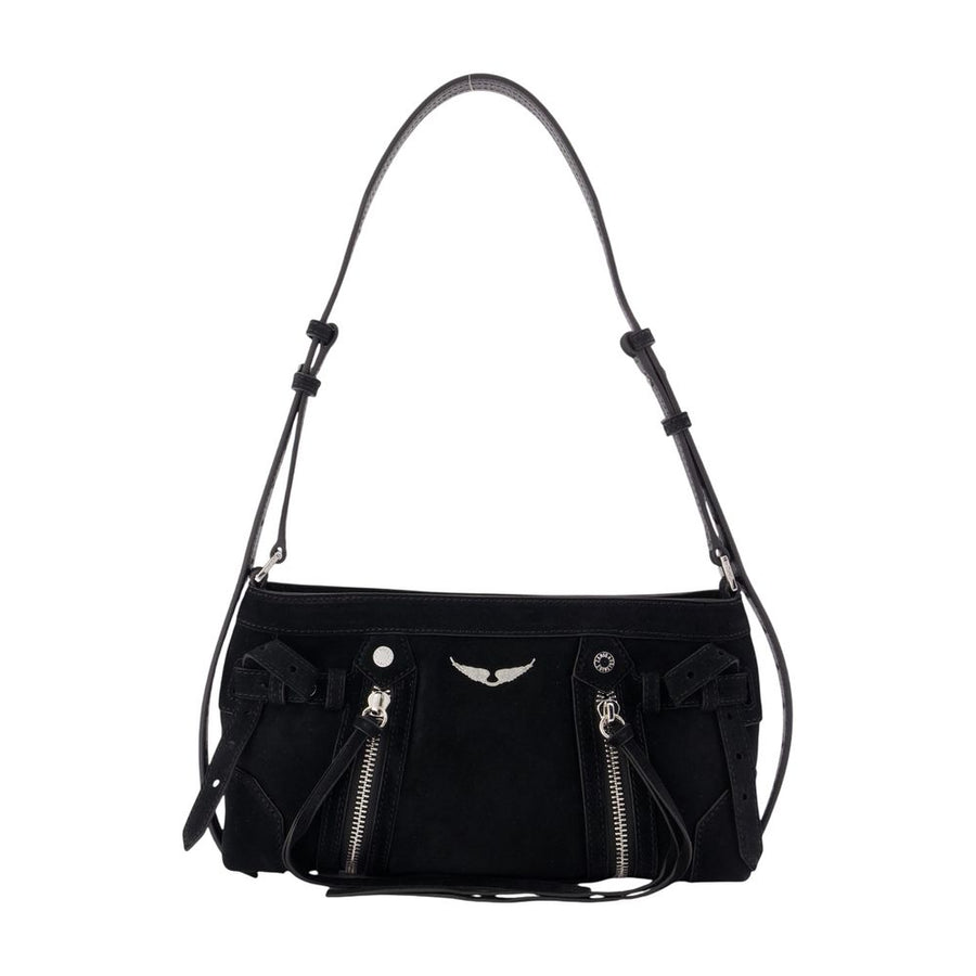 Sunny Rider Xs Shoulder Bag - Zadig & Voltaire Leather Black Calfskin / Shoulder-hobo-bags