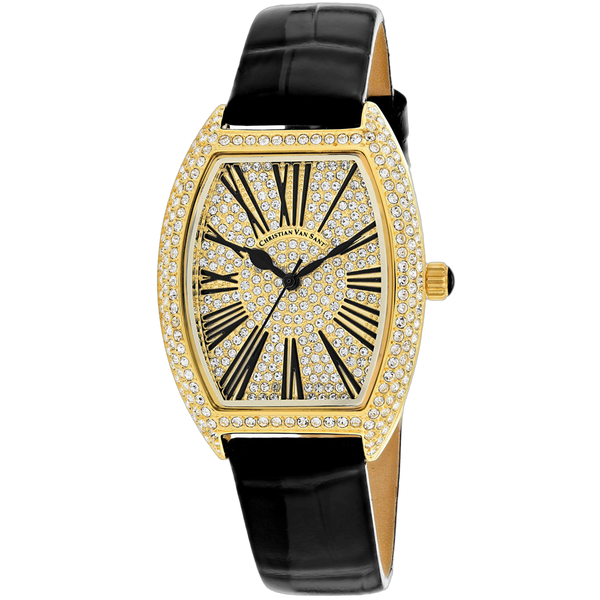 Christian Van Sant Stainless steel case watch in gold