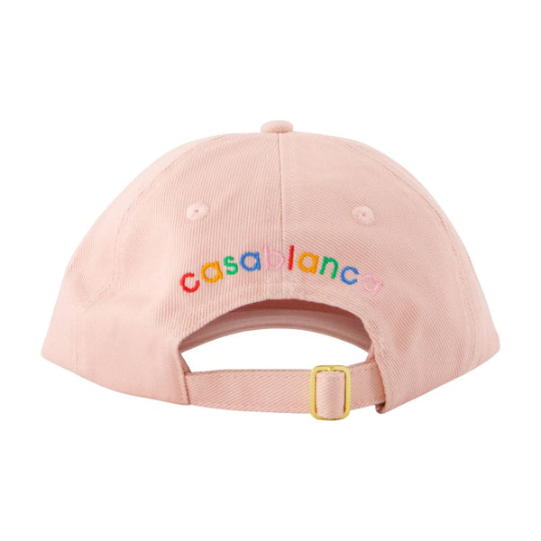 Casablanca A-AW25-HAT-002-02 Cotton baseball cap in pink