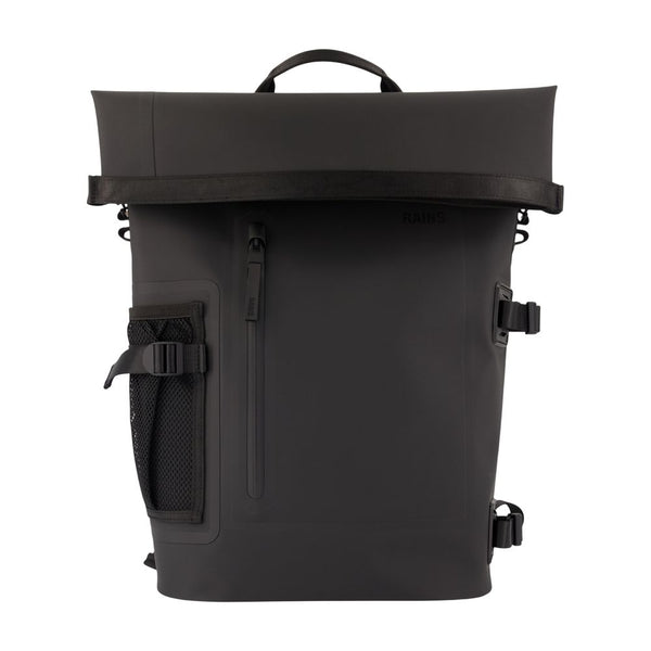 Deepwater Rolltop Rucksack Large W4 - Rains Synthetic Black Bags / Backpacks