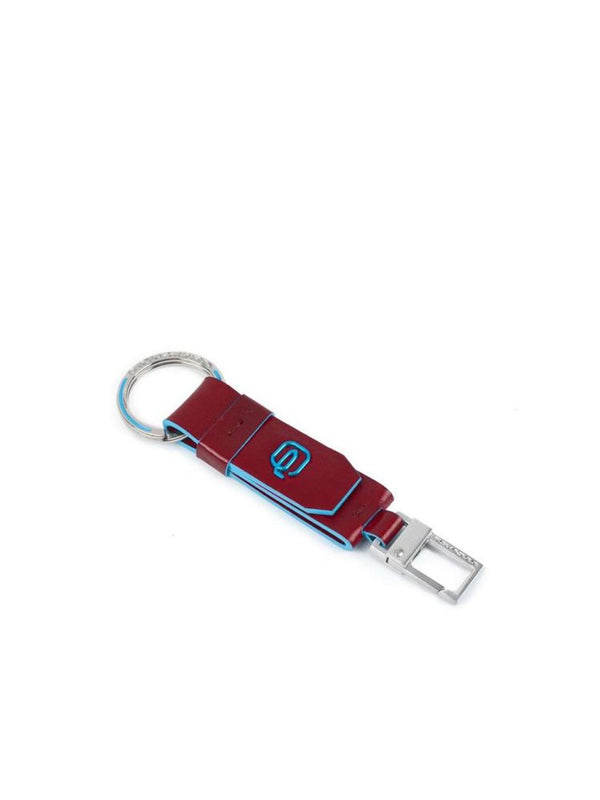 Piquadro 100% Leather key case in red