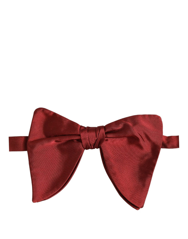 Dolce & Gabbana 100% Silk bow tie in red