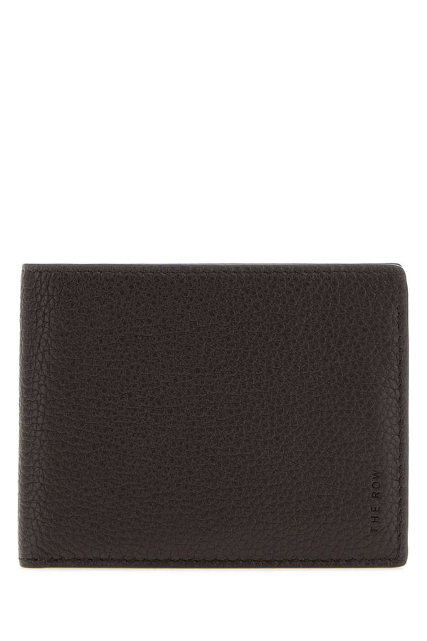 Dark Brown Leather Wallet Darkbrown Exterior: Portafogli