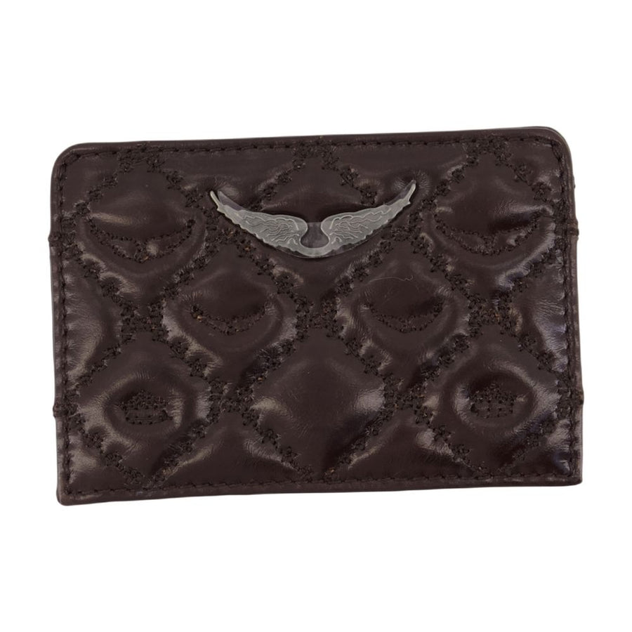 Zadig & Voltaire calfskin wallet in brown