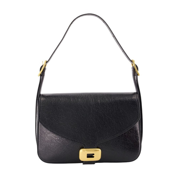 Balenciaga lambskin shoulder bag in black