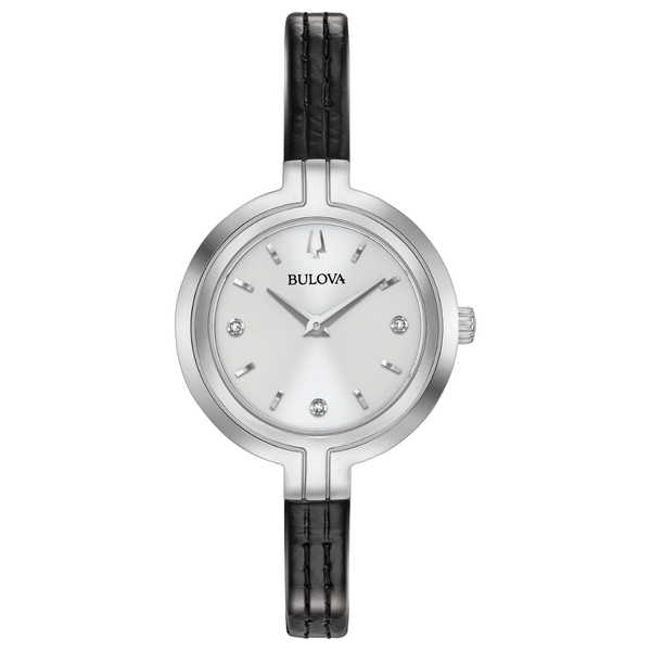 Bulova Stainless steel case watch in white