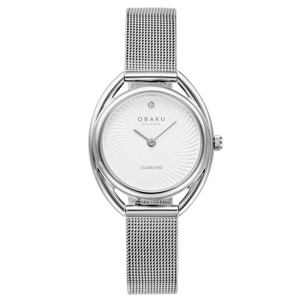 Obaku Stainless steel case watch in silver