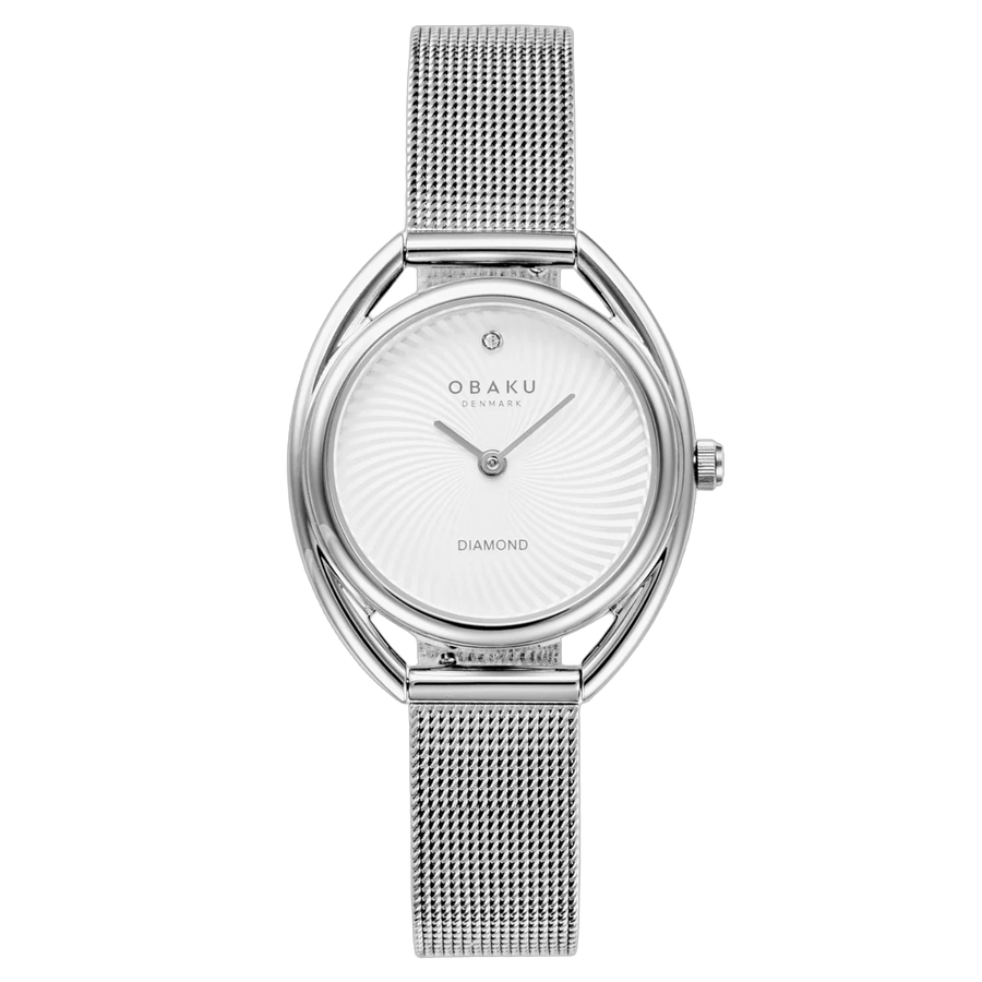Obaku Stainless steel case watch in silver