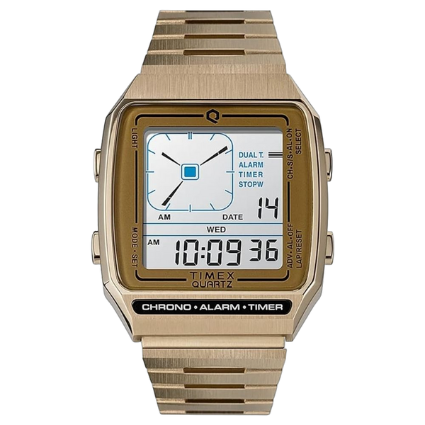 Timex Stainless Steel case watch in gold