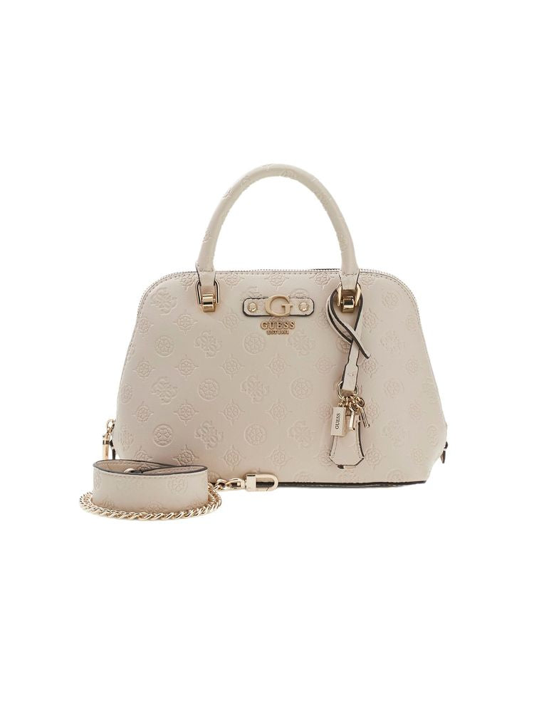Guess 100% Polyurethane satchel bag in beige
