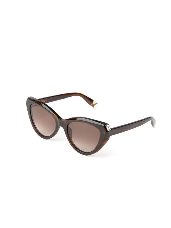 Furla SFU977 Acetate frame sunglasses in brown