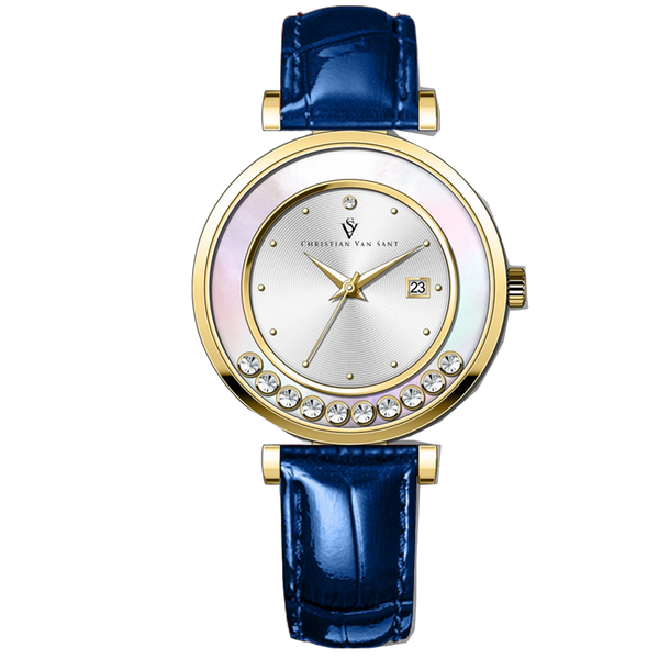 Christian Van Sant Stainless steel case watch in silver